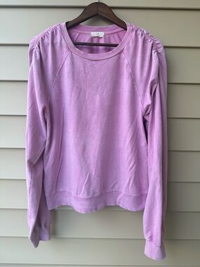 t.la Pink Ruched Shoulder Sweatshirt Size XL